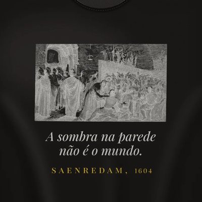 Camiseta com a arte A caverna