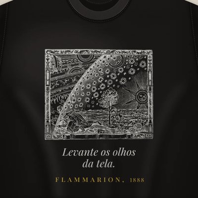 Camiseta com a arte O viajante
